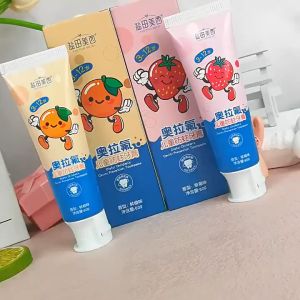 【1-3 Days Delivery】3-12 years old Toothpaste for Kids Fruity flavor Whitening Mothproof Toothpaste and Toothbrush for Baby