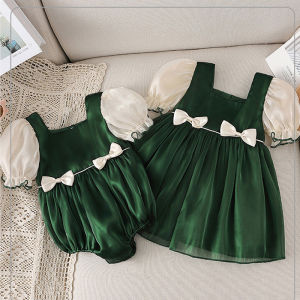 Korean Style Baby Girl Dress Cotton Romper Skirt Two-Piece Set Princess Birthday Clothes Infant Toddler Spring Autumn Wear