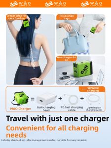 W&O | GaN Fast Charging Adapter Type-c Phone Charger