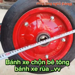 Bánh xe cao su đúc  bánh xe dùng cho máy trộn bê tông đường kính 315cm và 34cm kèm 2 ổ bi