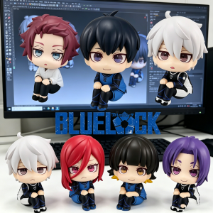Bandai | 2026Isagi Yoichi Doll Blue Lock Action Figures toy Q Version Chigiri Hyoma Bachira Meguru Nagi Seishiro Figure PVC Ornament Toys