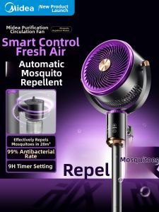 Midea | Mosquito-Repellent Smart Voice Controlled Silent Pedestal Fan