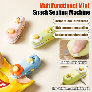 Portable Heat Sealer Kitchen Mini Bag Sealing Machine Rechargeable Heat Sealing Snack Package Moisture-Proof And Fresh-Keeping