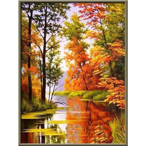 Tree Landscape Jigsaw Puzzle 500/1000/1200/2000PCS DIY Craft Hobby Relaxing Game Home Decor Gift Frameless