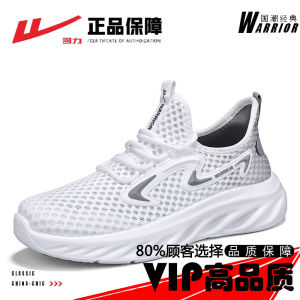 Mens Breathable Lightweight Sport Shoes Casual Hollow out Mesh Upper Anti-Odor Thin Design for Youth Spring Autumn