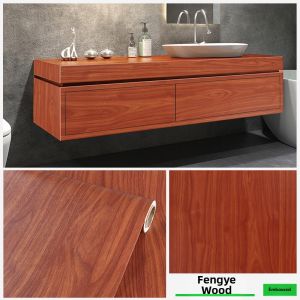 KEERMAN | Thick Walnut Wood Texture Furniture Door Sticker