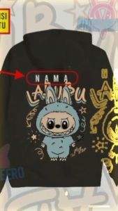 Sweater Hoodie Jaket Anak Laki Laki Perempuan Hoodie Grafis Flecee Labubu