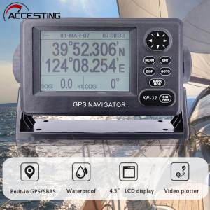 GPS/SBAS Marine Navigator 4.5 inch LCD Display ONWA KP-32 GPS Navigation Locator Positioner WGS-84 Waterproof Boat Accessories