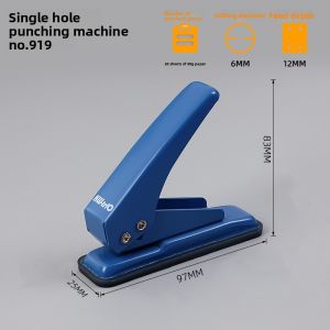 KW-TRIO | Mini Round Hole Puncher for A4 Paper DIY Hand Account Manual Binding Machine