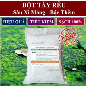Gói 1 Kg Bột Tẩy Rong Rêu Sân Xi Măng Siêu Sạch Hiệu Quả 100%