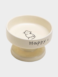 Petdebby | Cervical Protection Stable Ceramic Cat Bowl