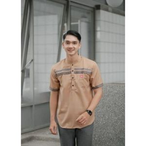 Baju Koko Kurta Dewasa Lengan Pendek Material Catton Toyobo Adem Serap Keringat