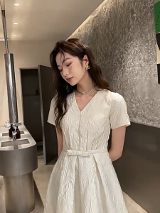 [Ready Stock from Kuala Lumpur] {Special offer} no return Formal Casual Evening dress French-style Affordable Luxury ROM engagement Dress Daily Wear 2025 New Style Dress