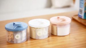 Milk Powder Container Dispenser General Susu Formula Bayi Safe Travel Portabel Tempat Penyimpanan Susu Bubuk Bayi Snack Serbaguna