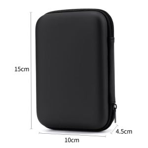 PU Leather 3C Digital Storage Bag Power Bank Hard Drive Earphone Pouch for Cable Organizer Electronics Accessories Travel