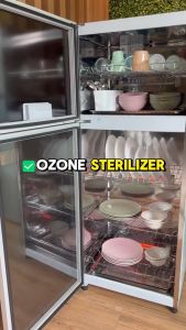 Year 2025 Firenzzi Disinfection Cabinet Push Button Control with Ozone Dust Proof & High Heat Temperature