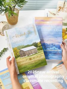 MONLEYTA | Graduation Memory Book Creative Girls High Aesthetic Growth Commemorative Album Simple Message Book Landscape Class Register