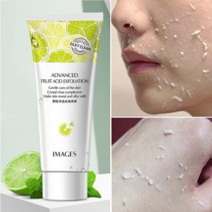 IMAGES Advanced Fruit Acid Exfoliation Peeling Gel Face Scrub Body Scrub Deep Cleansing Moisturizes Gel Skin Care Cream Scrub Exfoliating Gel 80g