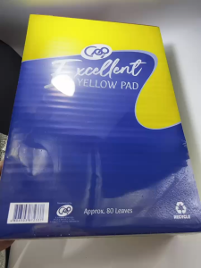 Excellent / TRI-GEM Yellow Pad 80 Leaves Per 1Pad(Random Brand)
