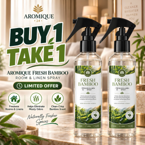 Aromique Buy 1 Take 1 Fresh Bamboo Room and Linen Spray Disinfectant Room Fabric Mist Air Freshener Bedroom Office Pabango