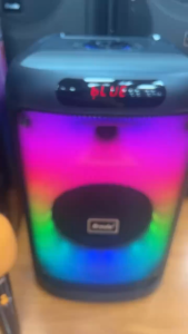 Brodu BTS-2102 8 imch IKARAOKE BOX Professional System Bluetooth Speaker With 2 Wireless Mic