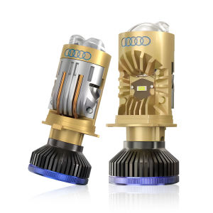 Đèn Pha Bi LED H4 180W Mini Projector 30000LM Cường Độ Cao Thấp Tích Hợp Canbus Dùng Cho Ô Tô Xe Máy Lắp Chung T8pro
