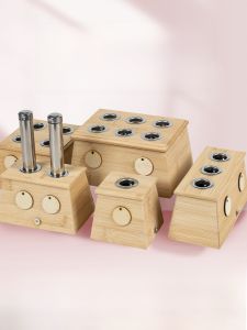 แบบพกพาไม้ Moxibustion กล่อง Home Health Care อุปกรณ์นวดหน้าท้อง Full Body รูปสี่เหลี่ยมผืนผ้าความร้อน Conduction วัสดุ