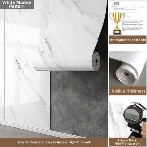 ZHUIHUI | Self-Adhesive Waterproof Moisture-Proof Marble Imitating Wall Sticker