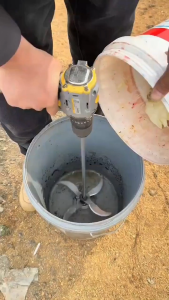 Hand Drill Transformed into Veggie Chopper Blade Holder Perfect for Chicken Duck Goose Feeding