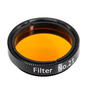 1.25 Inch Telescope Filter Set 6 Colors Moon & Nebula Filters (Red Orange Yellow Green Purple Blue)