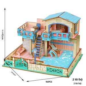 Đồ Chơi Xếp Hình 3D Bằng Gỗ Thủ Công Mô Hình Lắp Ráp Tự Làm Đồ Chơi Giáo Dục Cho Trẻ Em Trang Trí Phòng Quà Tặng Học Tập Sớm Cho Trẻ Nhỏ