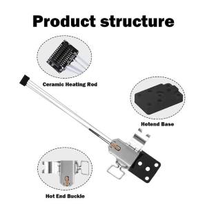 For A1/A1 Mini Hotend Heating Assembly Kit Heat-Insulat Base Heat-Resistant up to 390℃ Quick-Swap for Bambu Lab A1 A1mini parts