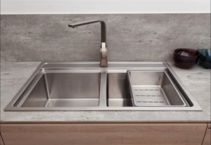 Bộ vòi chậu rửa Malloca K501B inox 304 cao cấp hai đường nước nóng lạnh thiết kế âm bàn