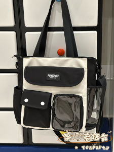 Cute Girl Crossbody Bag Large Capacity Cartoon Student Class Bag Single Shoulder Bag Female Cosplay Event Pain Bag Handbag