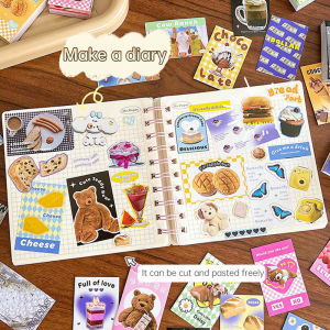 Lovelylife🔥 ​​​​​​​Vintage Style Sticker Mini Ins Notebook Sticker Dekorasi Bahan Stiker DIY