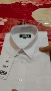 Kemeja Polos Putih Pria Reguler Lengan Pendek Basic Formal Kerja Cowok