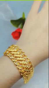 Gelang Kendari Free Cincin Terbaru Pria & Wanita Bangle Bracelet Lapis Emas 18K Xuping Fashion Dubai Fashion Gelang Rantai Perhiasan Aksesoris Hadiah Ulang Tahun