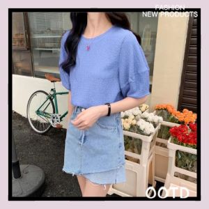 QJshop นำแฟชั่น 🎀 เสื้อผู้หญิง เสื้อแขนตูกตาคอกลม ผ้าดีใส่สบาย 📣 ไม่ต้องรีด, แมทกางเกงกระโปร่งได้ทุกแบบสุดปังงง