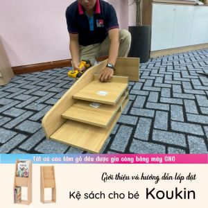 Kệ Sách Cho Bé Chuẩn Phương Pháp Montessori Thương Hiệu SMLIFE (Nhiều mẫu có thể đổi Size và màu sắc)