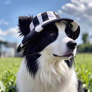 Petone dOrage | Summer Outdoor Pet Sun Hat for Dogs and Cats Cute with Ear Holes