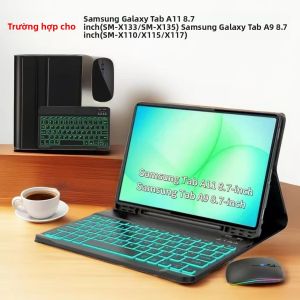 Ốp Bàn Phím Samsung Galaxy Tab A11 8.7 Inch SM-X133/X135 & Tab A9 8.7 SM-X110/X115/X117 Chất Liệu TPU Chống Sốc Chống Nước