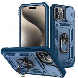 Ốp Lưng Bảo Vệ Toàn Thân 360 Độ Chắc Chắn Cho iPhone 11/12/13/14/15/16 Pro Max Tích Hợp Giá Đỡ Camera Trượt Và Vòng Bảo Vệ Chống Xước Bằng Nhựa