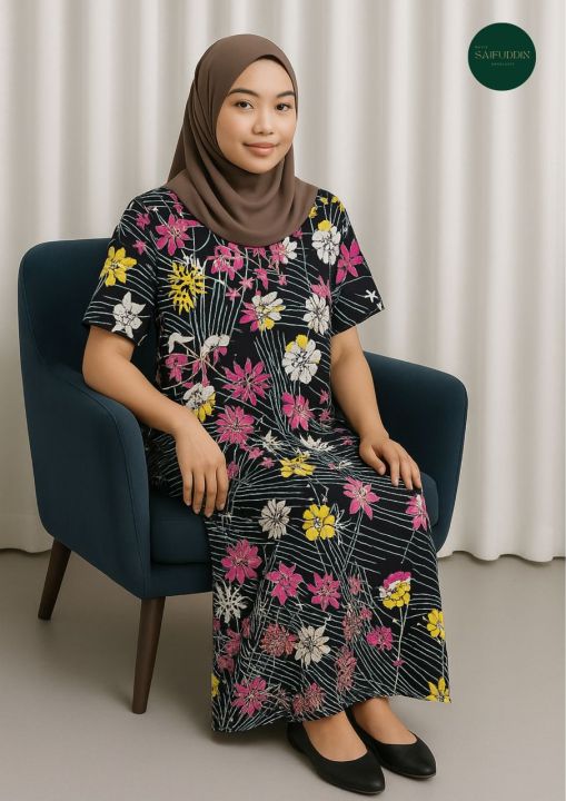 KAFTAN KELAWAR BATIK DESIGN TANGAN PENDEK EKSKLUSIF PEMBORONG & PERUNCIT