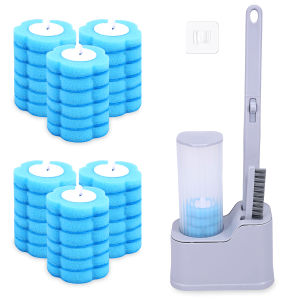 36Pcs Disposable Toilet Brush Cleaning Kit Replacement Head Long Handle Restroom Wc Bathroom Tool Accessories