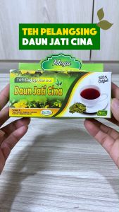 1 BOX ISI 20PCS - Teh Peluntur Lemak Daun Jati Cina Celup Teh Pelangsing