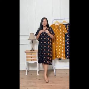 DASTER BATIK MOTIF KOTAK KOTAK TERBARU