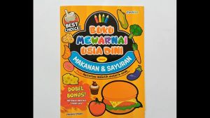 Buku Mewarnai Usia Dini Tema Makanan & Sayuran Aktivitas Anak Bonus Stiker & Sertifikat