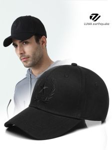 Loewe Mens Cotton Baseball Cap Breathable Outdoor Spring Autumn Riding Sunshade Hat Fashionable Large Head Comfortable Hat