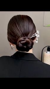 Jepit Rambut Sanggul Tusuk Konde Rumbai Magic Wand Exquisite Crystal Tassel Hairpin TRSJ