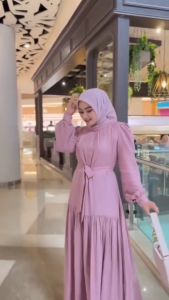 Devina Gamis Dress Shimmer Viral Kondangan Pesta Wanita Dewasa Simple Elegan Termurah Promo 2023